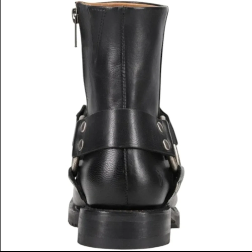 Frye Women’s Veronica Flex Harness Boots – Black Leather – Size 8.5 - Picture 9 of 15
